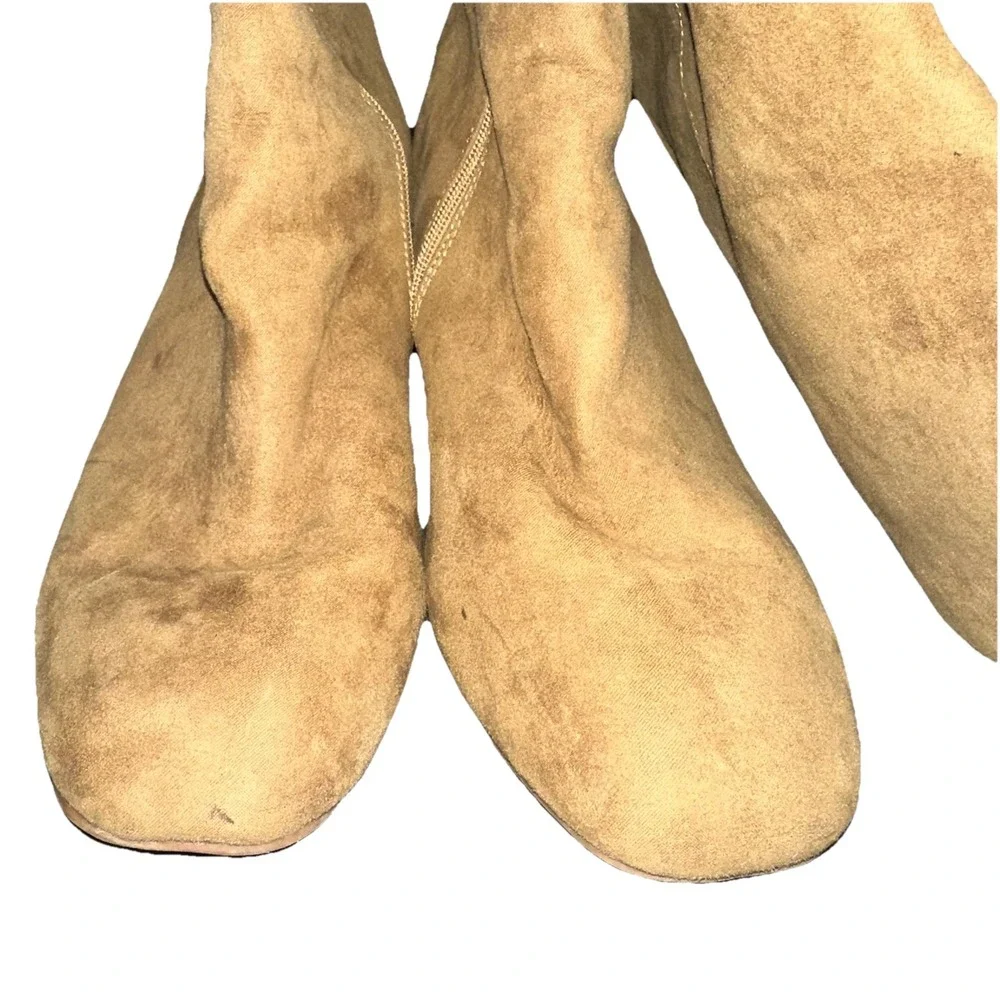 Over Knee Slouch Boots 12W Faux Suede 24.5